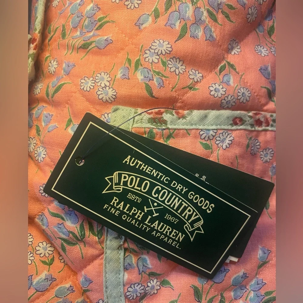 NWT Ralph Lauren Girls Reversible‎ Quilted Jacket Gift Preppy Classic